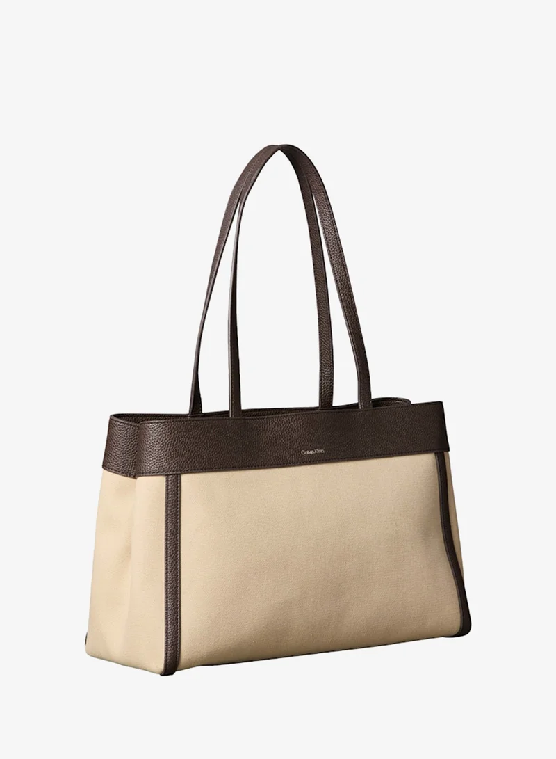 كالفن كلاين Cotton Canvas Tote Bag